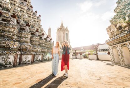 Tourists Exploring Bangkok, Thailand